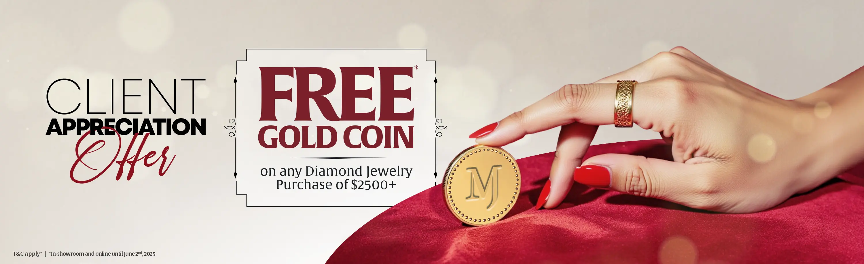 Free Gold Coin — Our Way of Saying Thank You